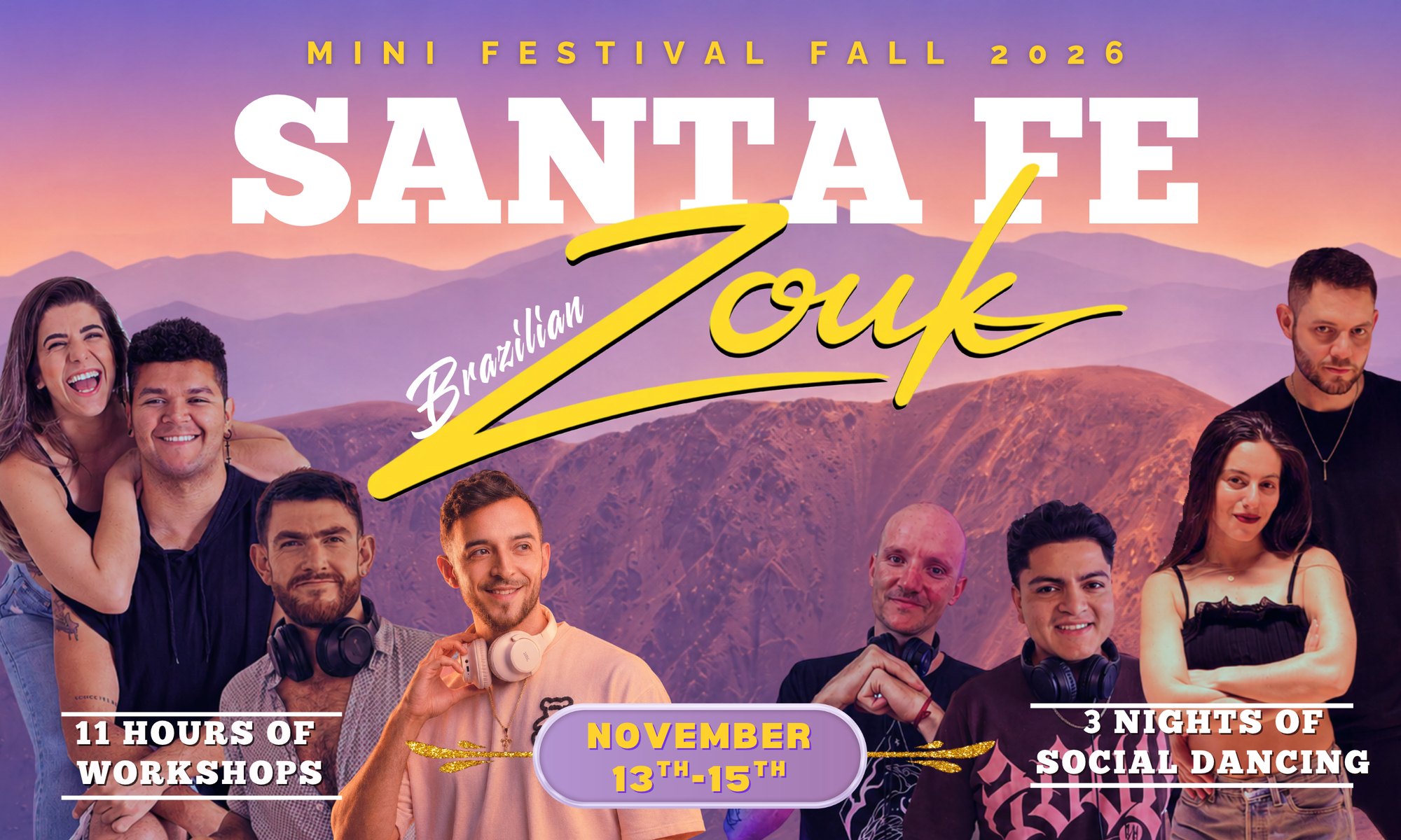 Santa Fe Brazilian Zouk Mini Festival, November 13 to 15