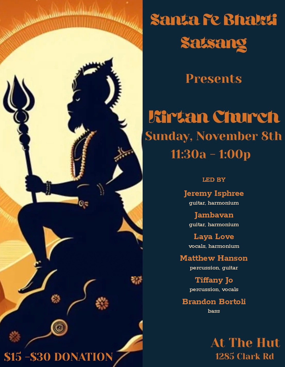 Kirtan Church flyer